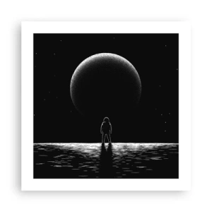 Plakat - Ansigt til ansigt - 50x50 cm