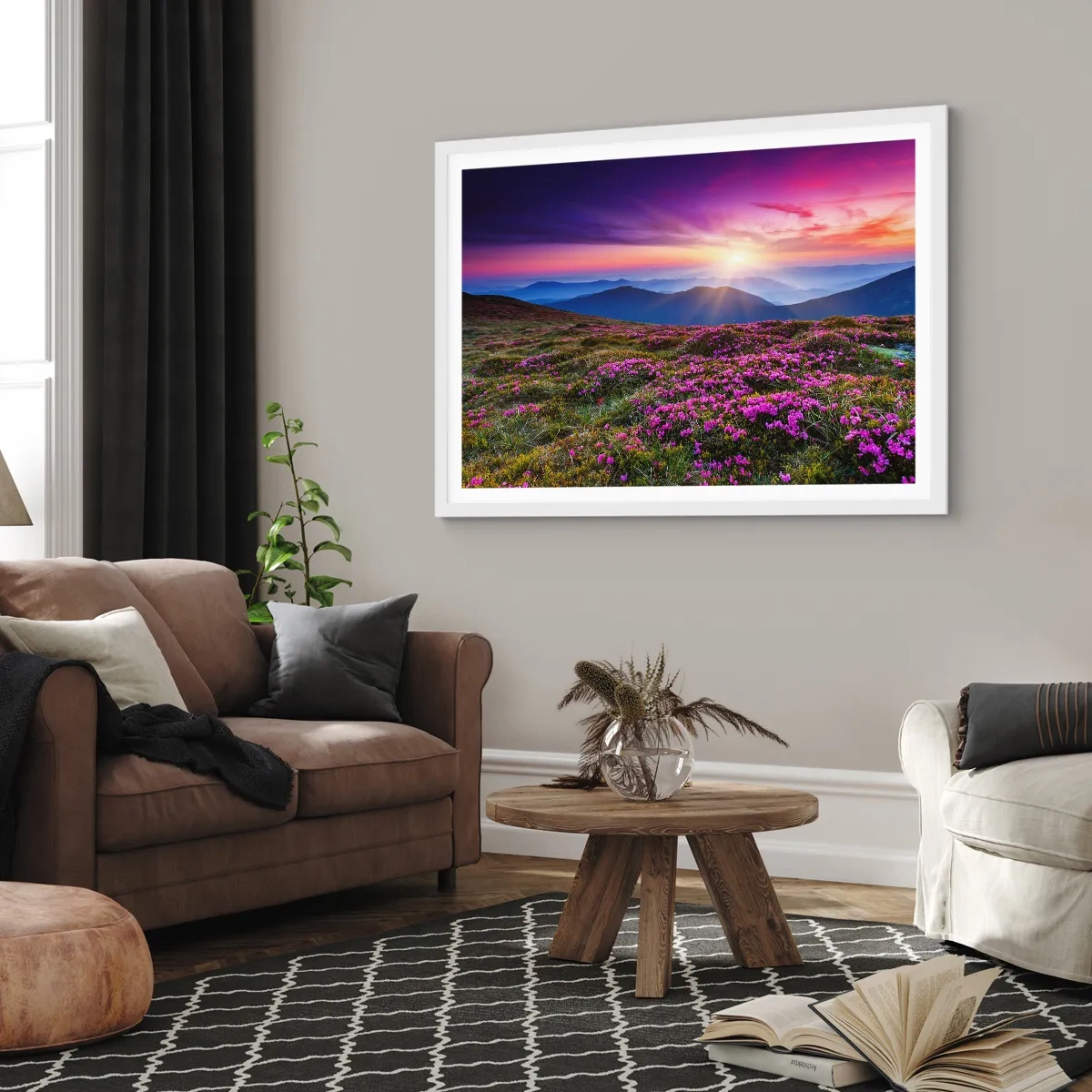 Plakat i hvid ramme - Urter duftede friske bundter fra niw - 91x61 cm