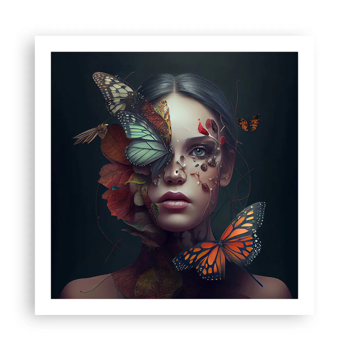 Plakat - En vidunderlig metamorfose - 60x60 cm