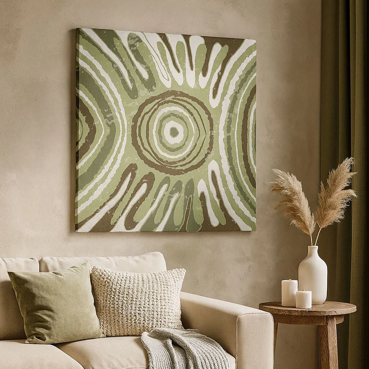 Lærredstryk - Billede på lærred - Eksplosion af følelser - 30x30 cm