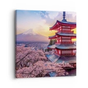 Lærredstryk - Billede på lærred - Essensen af ​​den japanske ånd - 30x30 cm