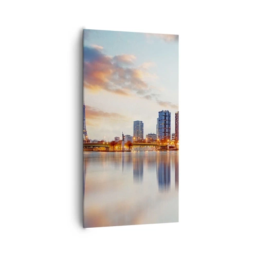 Lærredstryk - Billede på lærred - Den monumentale ro i Paris - 65x120 cm