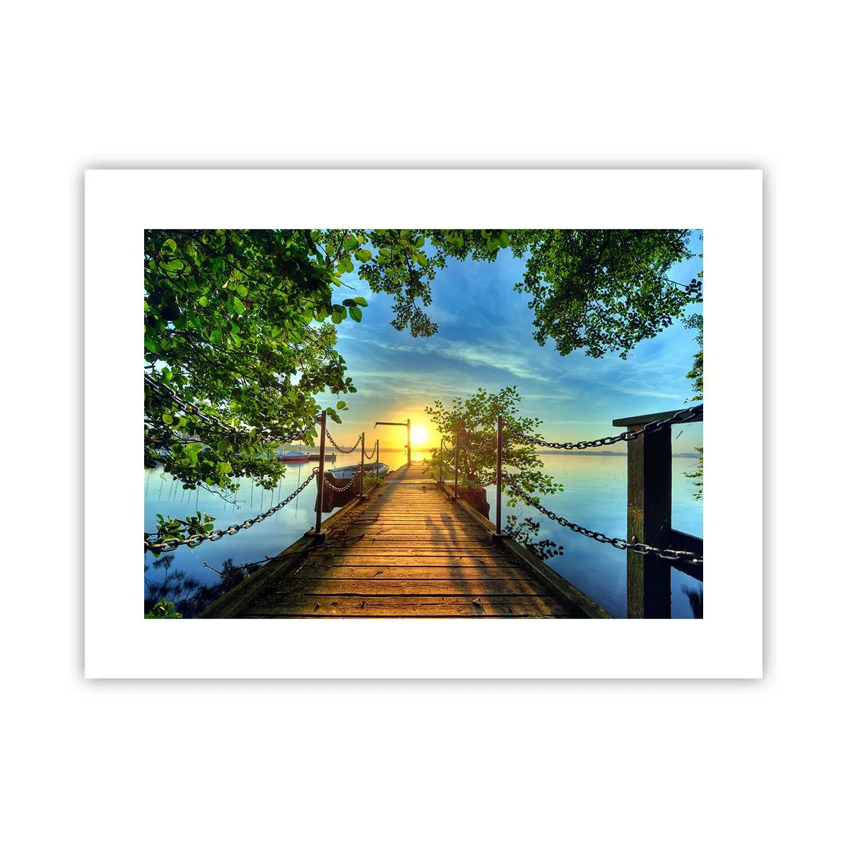 Plakat - Mod vest ved vandet - 40x30 cm