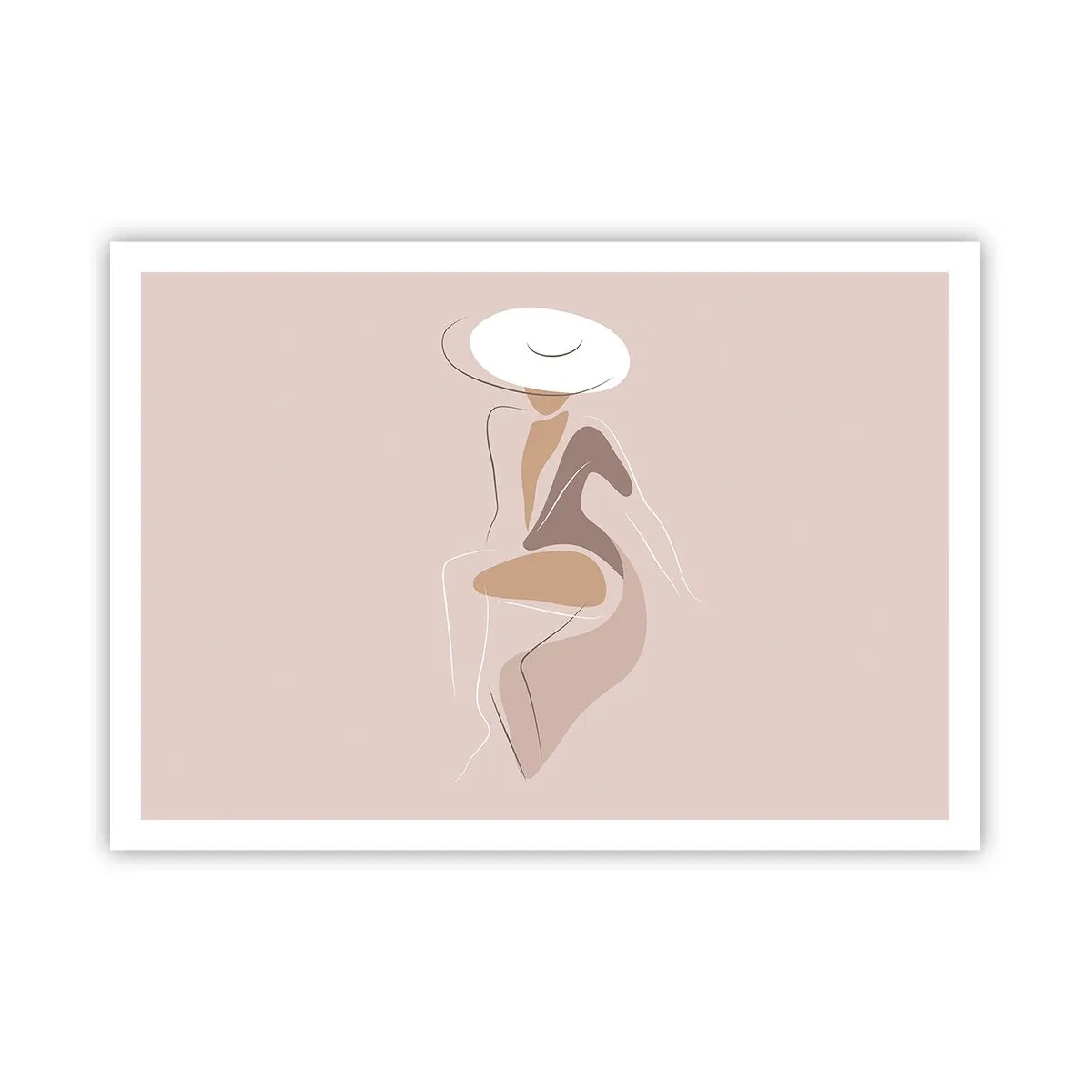 Plakat - En dame, der skal være - 100x70 cm