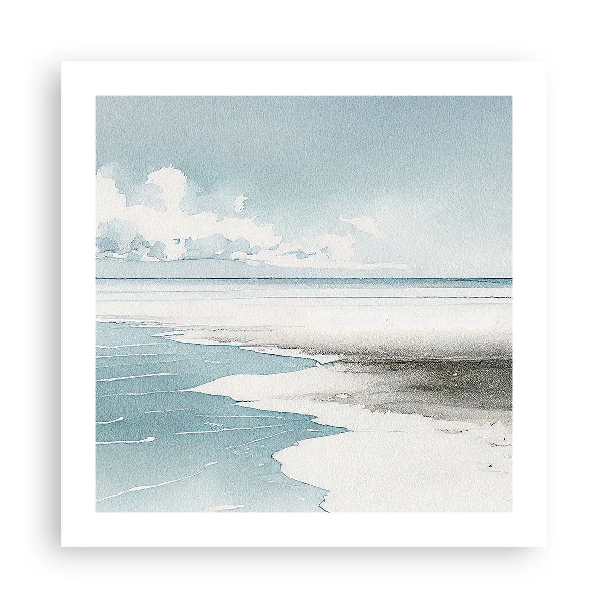 Plakat - Blidt tidevand - 50x50 cm