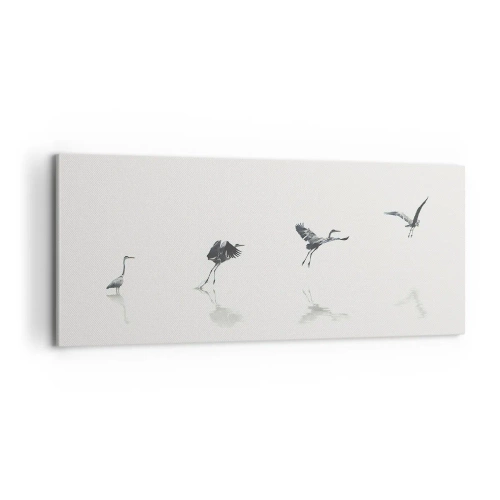 Lærredstryk - Billede på lærred - Fire enkle trin - 100x40 cm