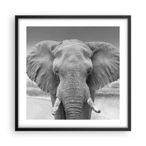 Plakat i sort ramme - Velkommen til min verden - 50x50 cm