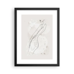 Plakat i sort ramme - At forvilde sig med blikket - 30x40 cm