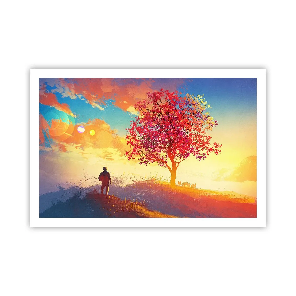 Plakat - Pilgrim på bestemmelsesstedet - 91x61 cm