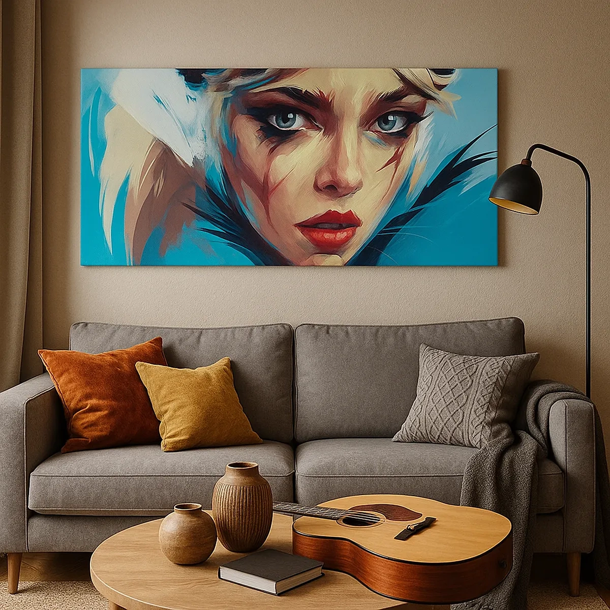 Lærredstryk - Billede på lærred - Vejkriger - 30x30 cm