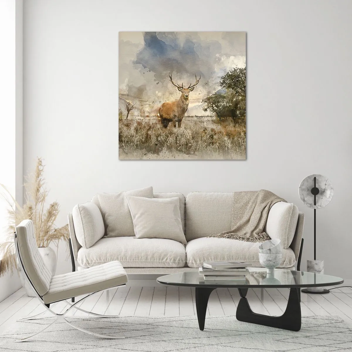 Billede på glas - Værdighed - styrke - værdighed - 60x60 cm