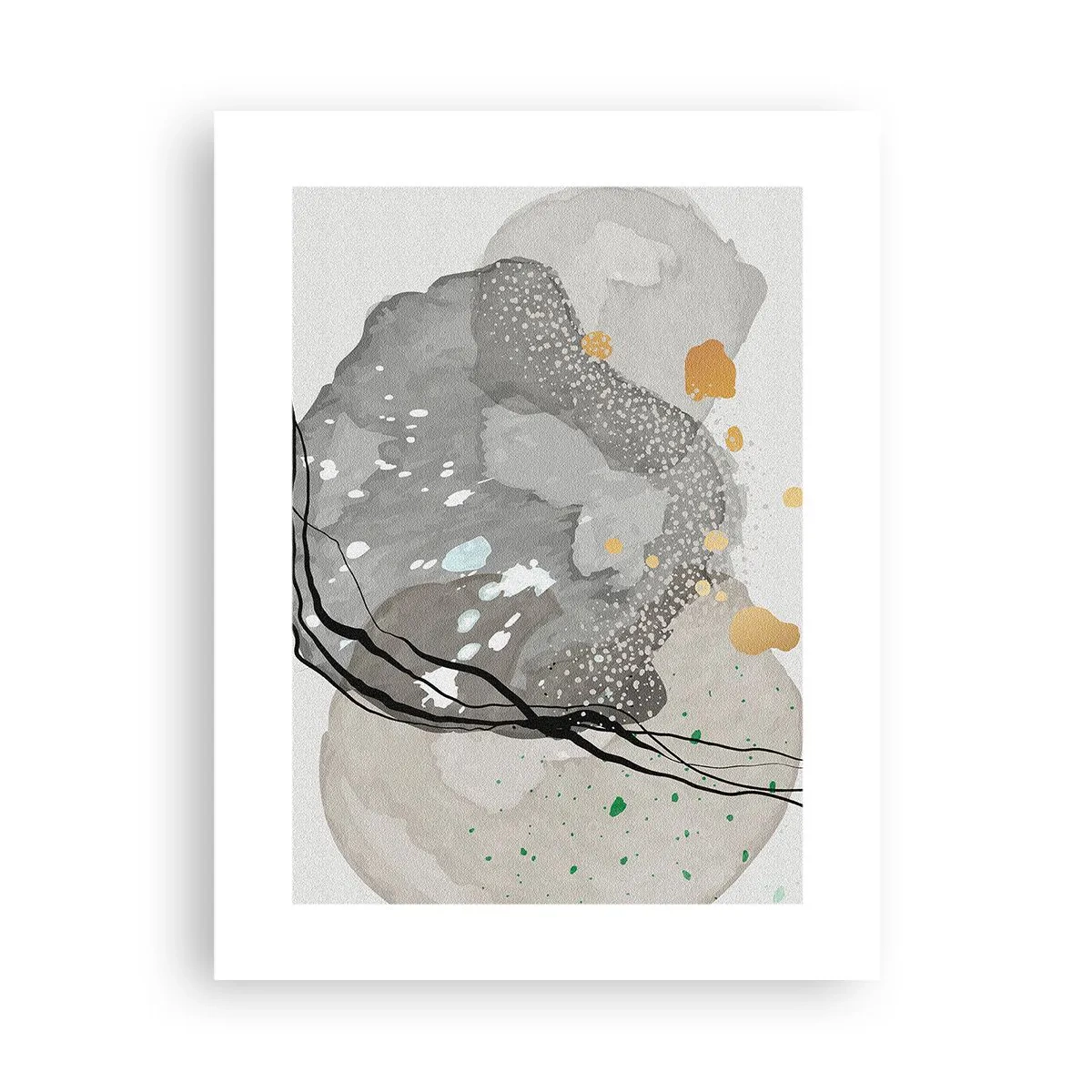 Plakat - Organisk komposition - 30x40 cm