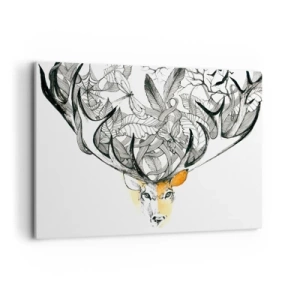 Lærredstryk - Billede på lærred - Horn af overflod - 100x70 cm