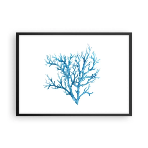 Plakat i sort ramme - Marint filigran - 70x50 cm