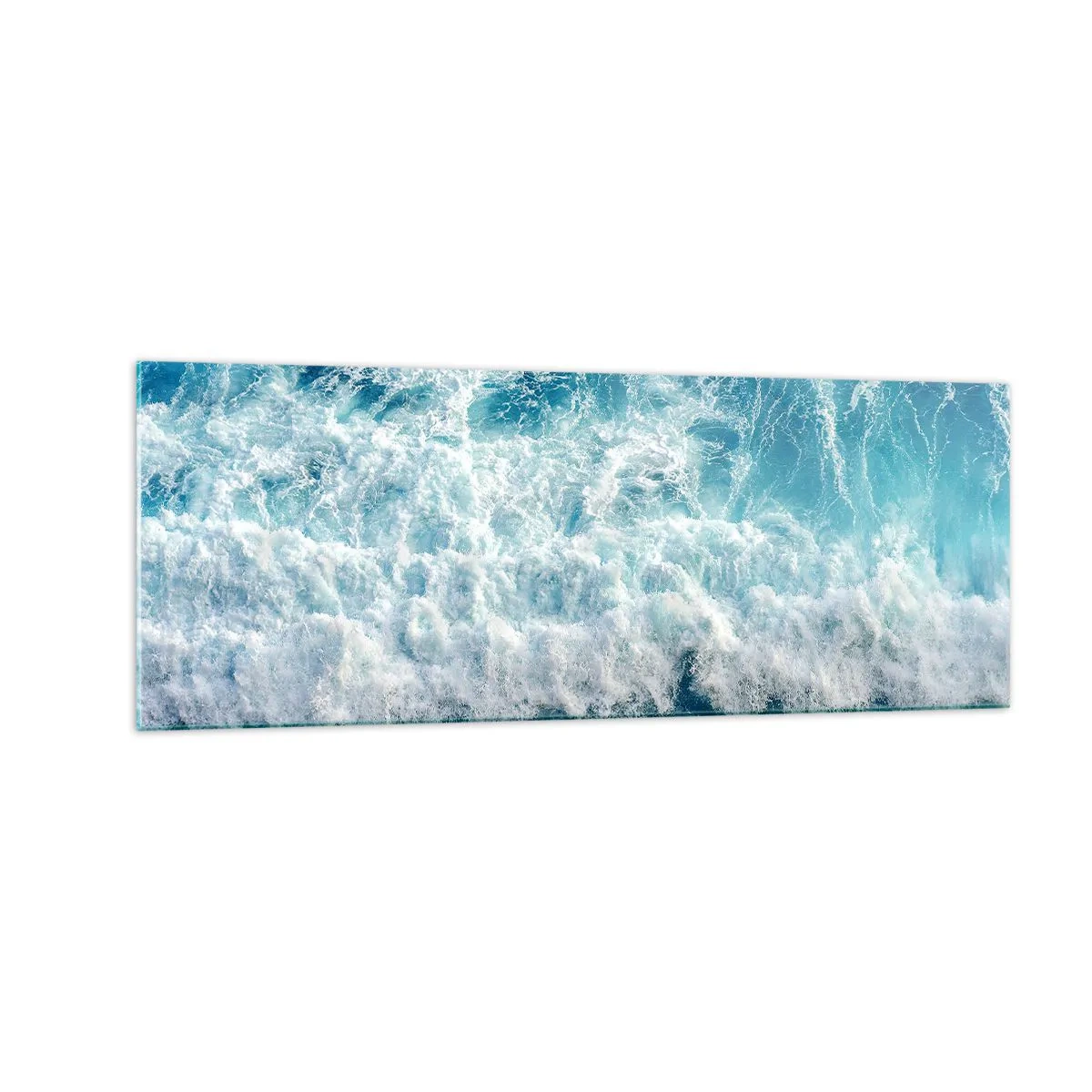 Billede på glas - Glædeligt og i spring - 140x50 cm