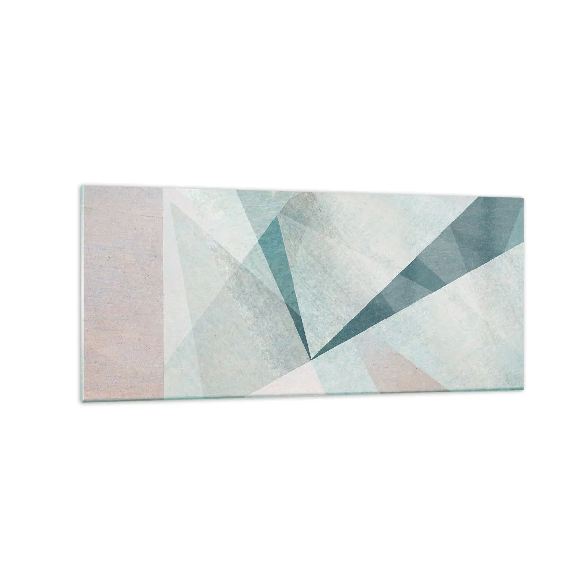 Billede på glas - Rolig og alligevel dynamisk - 120x50 cm