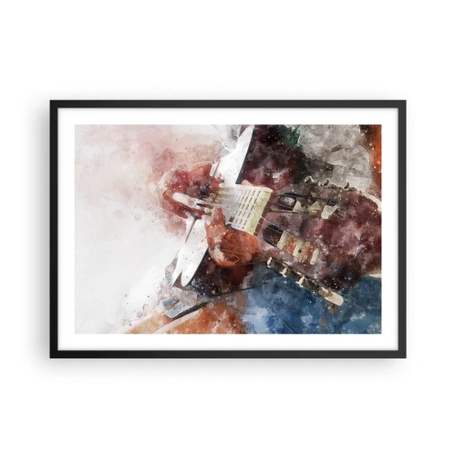 Plakat i sort ramme - Og hvad synes du? - 70x50 cm