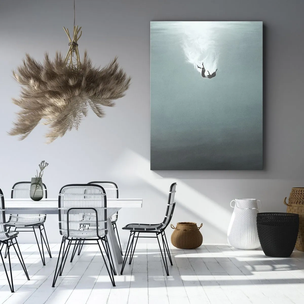 Lærredstryk - Billede på lærred - I havets favntag - 50x70 cm