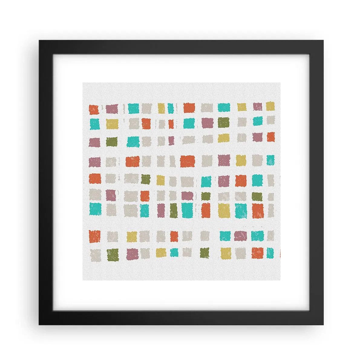 Plakat i sort ramme - Ukendt leg - 30x30 cm