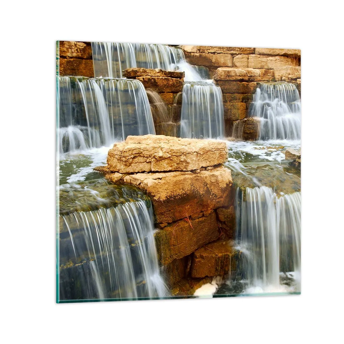 Billede på glas - Trappe til himlen - 60x60 cm