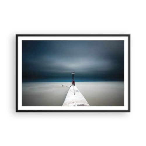 Plakat i sort ramme - At møde det uendelige - 91x61 cm