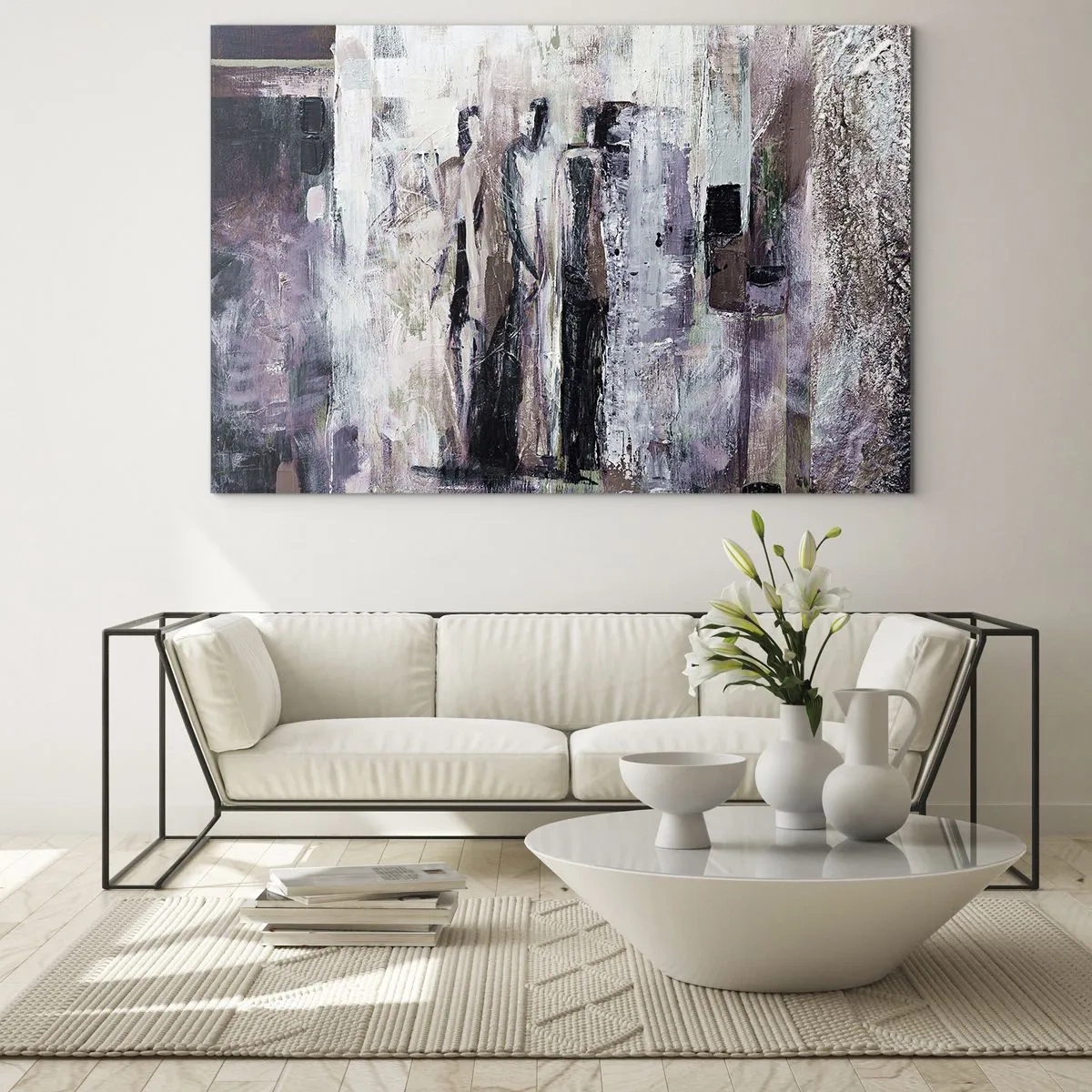 Billede på glas - De mystiske tre - 100x70 cm