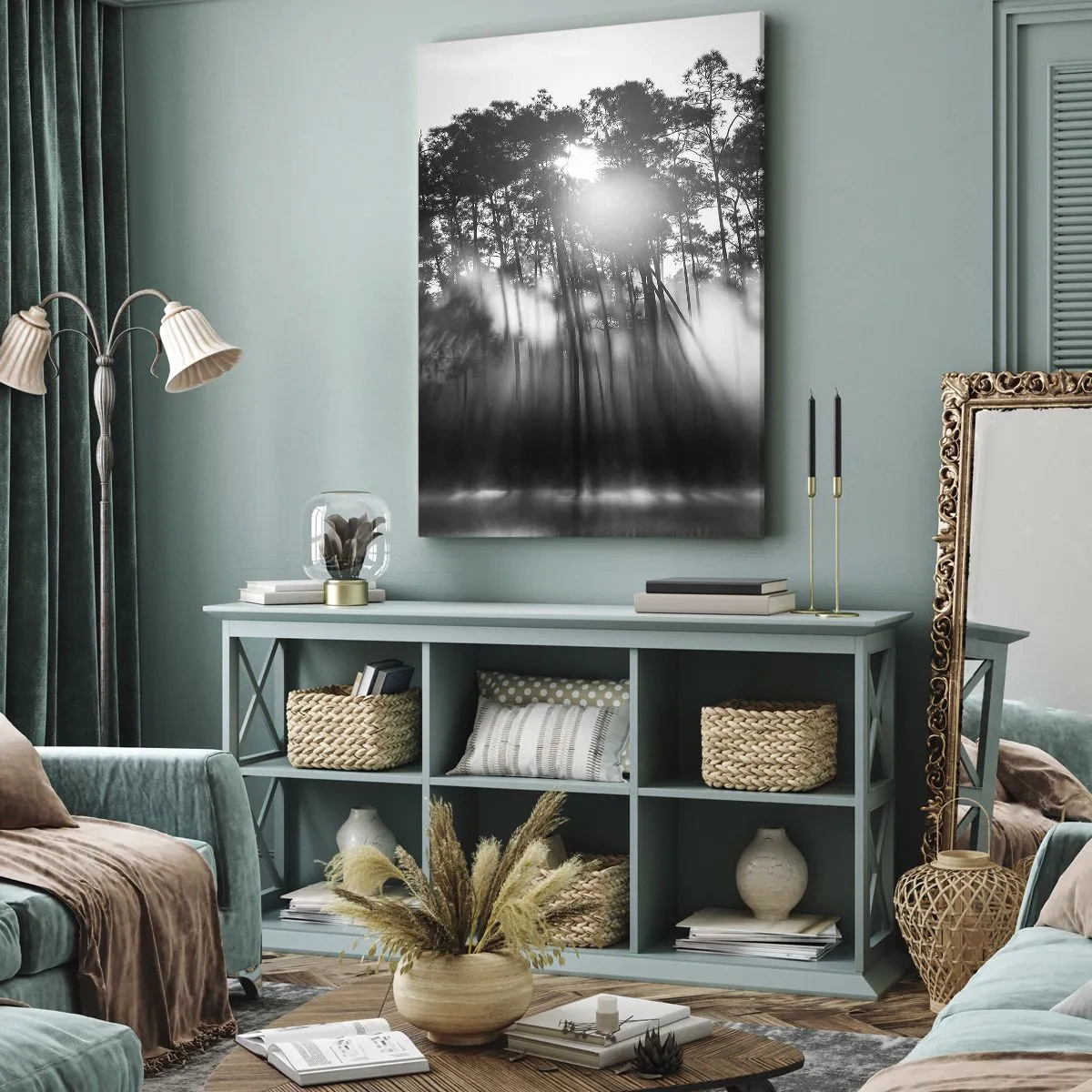 Lærredstryk - Billede på lærred - Ustoppelig sol - 50x70 cm
