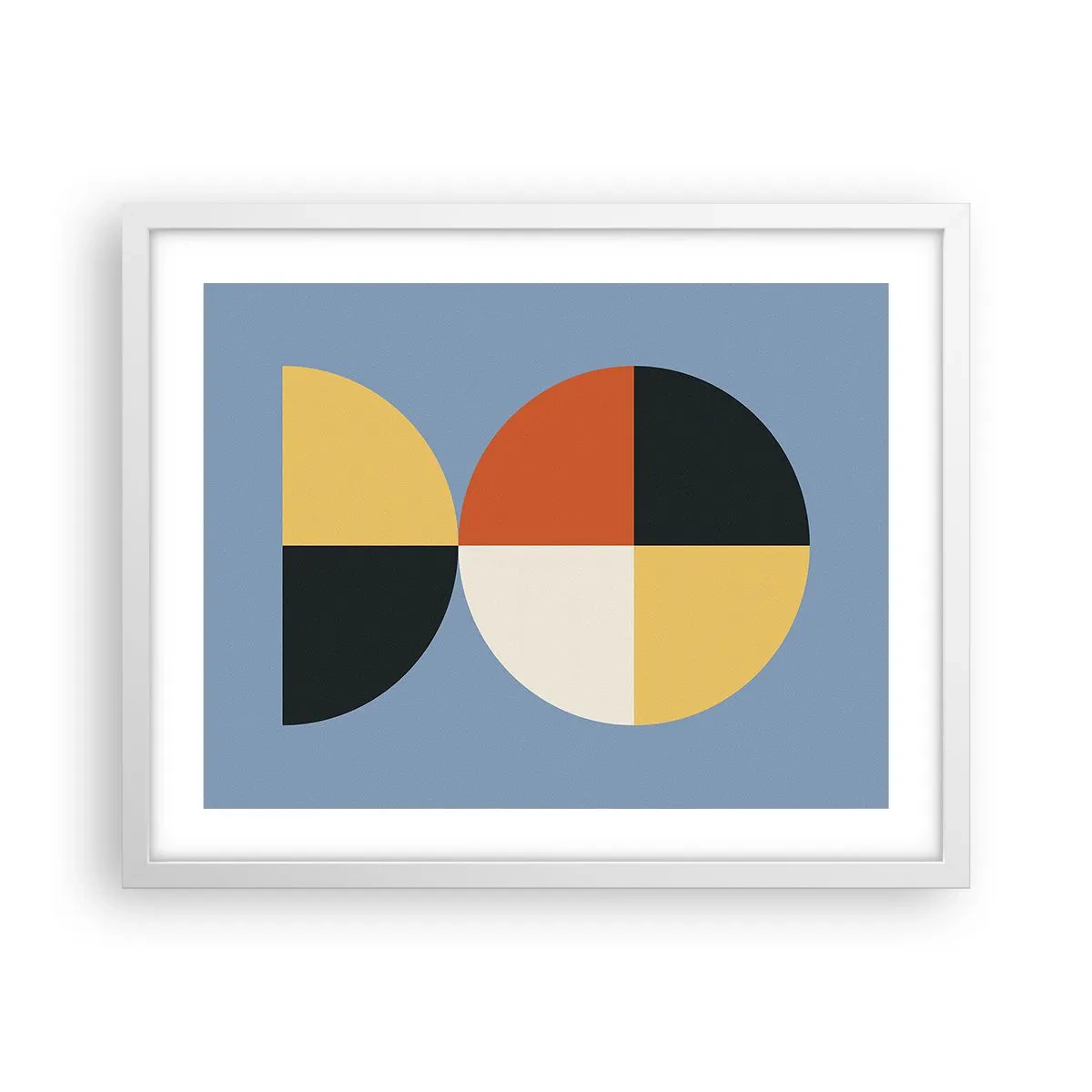 Plakat i hvid ramme - Se og tæl - 50x40 cm