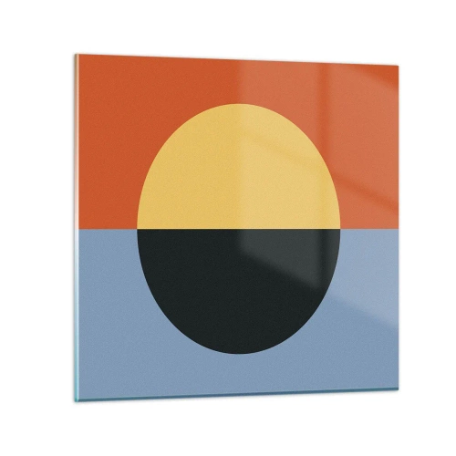 Billede på glas - En sammensætning af varme og kølighed - 70x70 cm