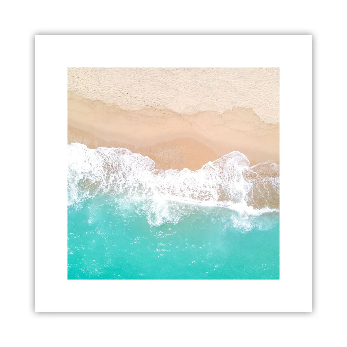 Plakat - Kærlig berøring - 30x30 cm