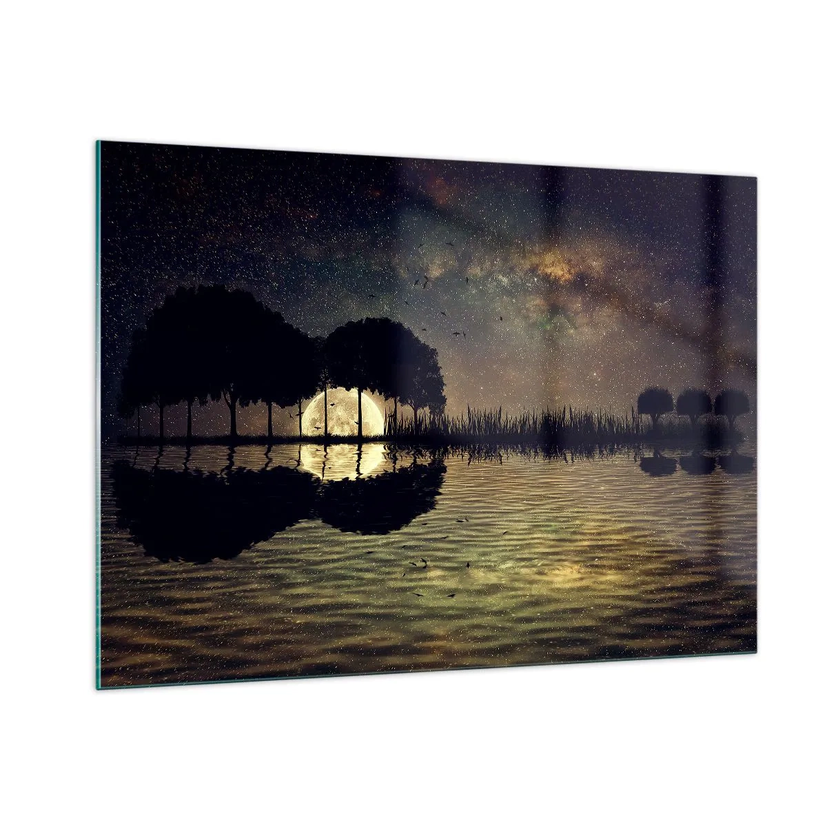 Billede på glas - En nat på kanten af verden - 100x70 cm