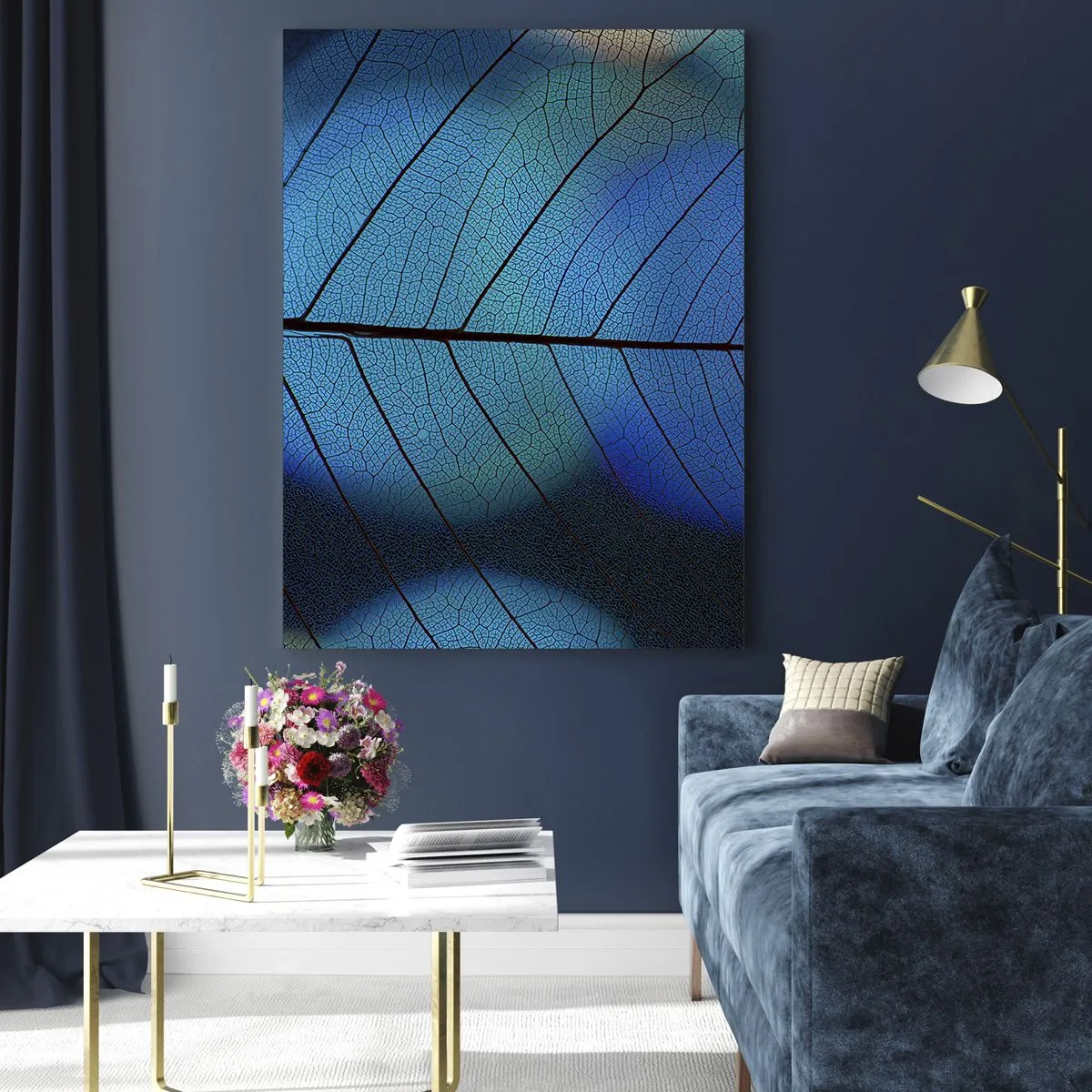 Billede på glas - Indviklet konstruktion - 50x70 cm