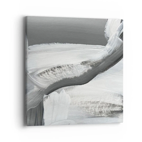 Lærredstryk - Billede på lærred - Med beslutsom bevægelse - 40x40 cm