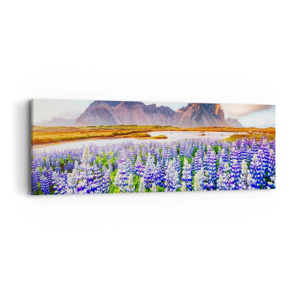 Lærredstryk - Billede på lærred - Styrke og strenghed ved siden af blidhed - 90x30 cm