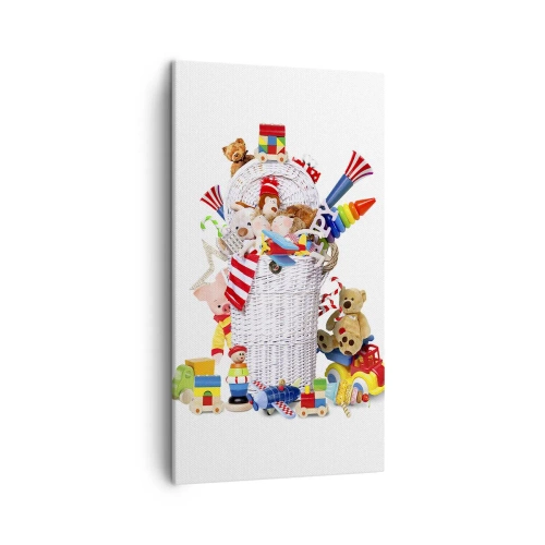 Lærredstryk - Billede på lærred - Småbørns skatte - 45x80 cm