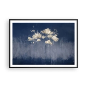 Plakat i sort ramme - Som kronblade i vinden - 100x70 cm