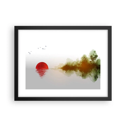 Plakat i sort ramme - Et løfte om fred - 40x30 cm