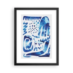 Plakat i sort ramme - Tilbage til rødderne - 30x40 cm