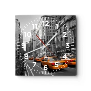 Vægur, Uret - Storbyens sol - 40x40 cm
