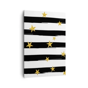 Lærredstryk - Billede på lærred - Vi blev alle født under en heldig stjerne - 70x100 cm