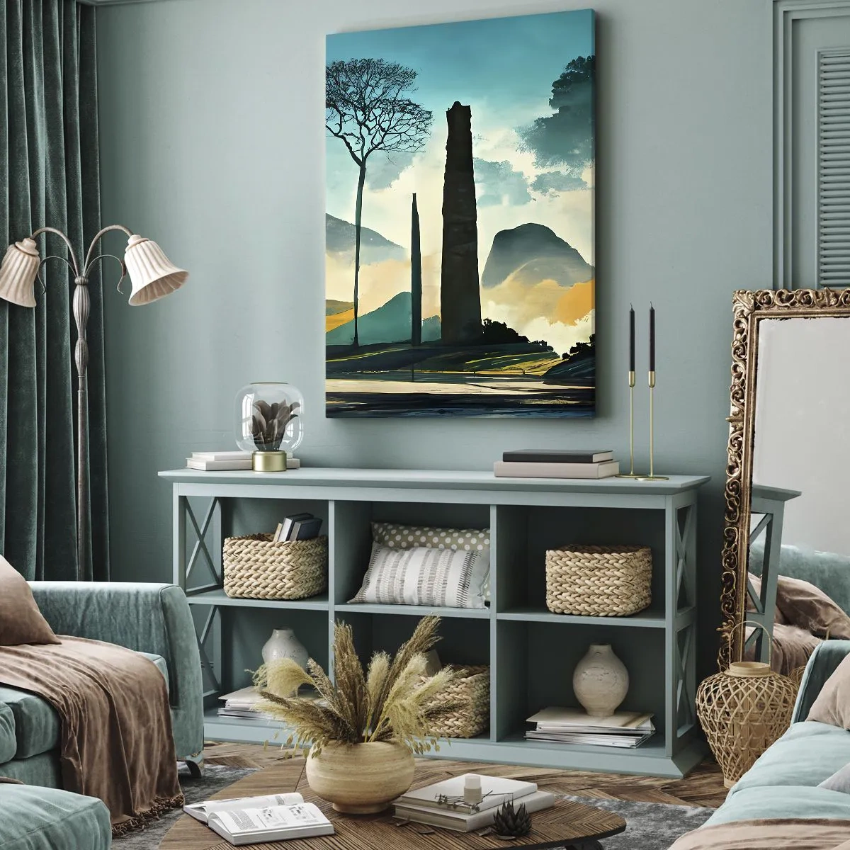 Lærredstryk - Billede på lærred - Stadig højere og højere - 50x70 cm