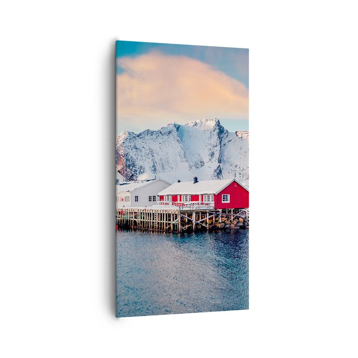 Lærredstryk - Billede på lærred - Nordlig tilbagetrækning - 65x120 cm