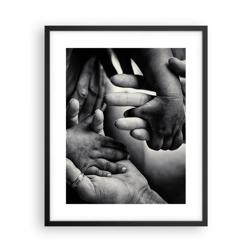 Plakat i sort ramme - At være menneske - 40x50 cm