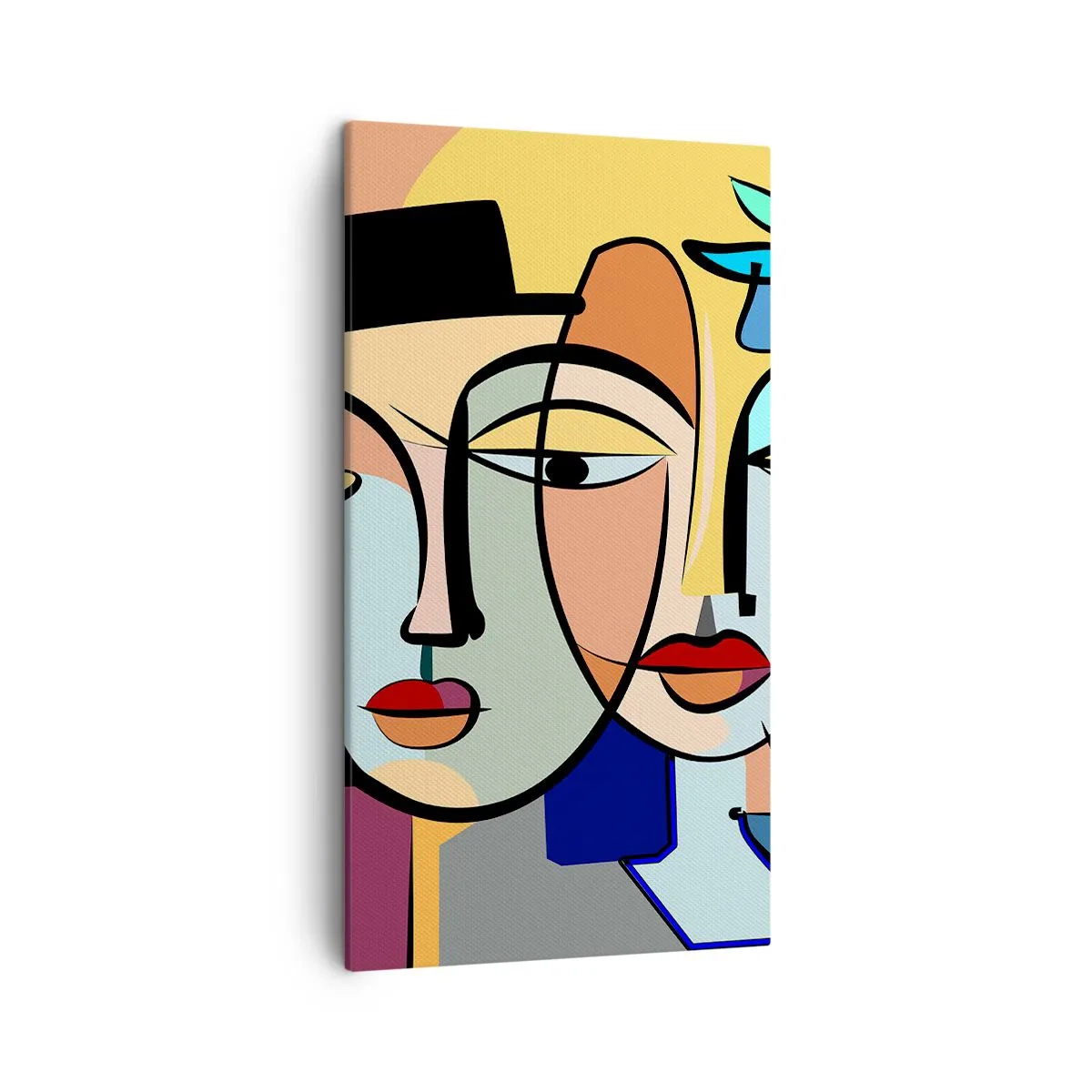 Lærredstryk - Billede på lærred - Picassos randez vous - 45x80 cm