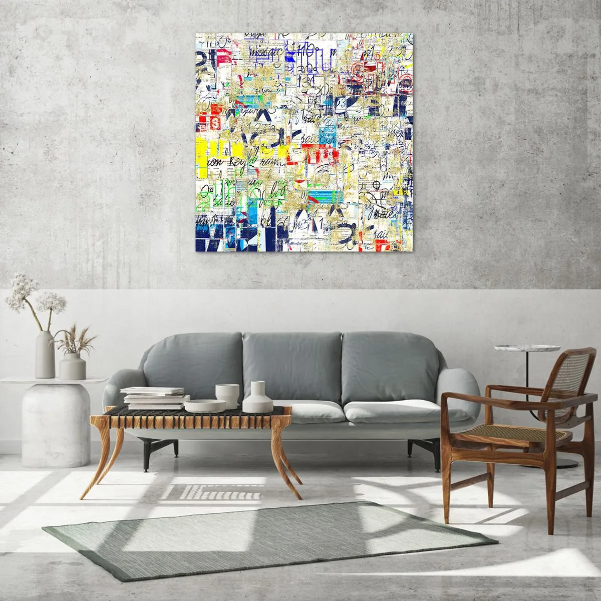 Billede på glas - Simpelthen en fryd for øjet - 60x60 cm