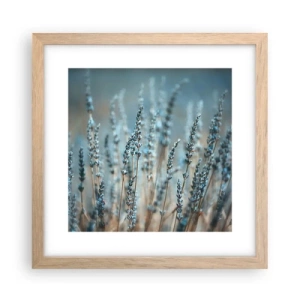 Plakat i ramme af lyst egetræ - Duftende plet - 30x30 cm