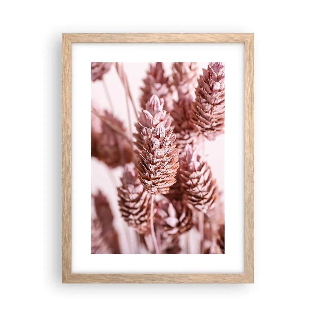 Plakat i ramme af lyst egetræ - Tilsyneladende ubemærket - 30x40 cm