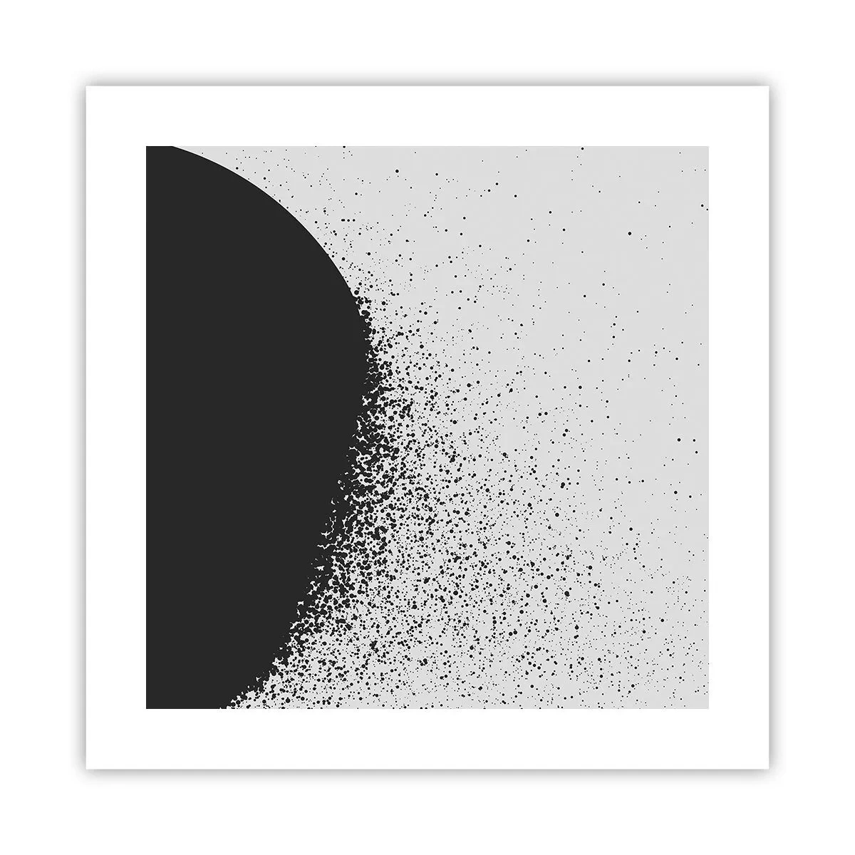 Plakat - Partikelbevægelse - 40x40 cm