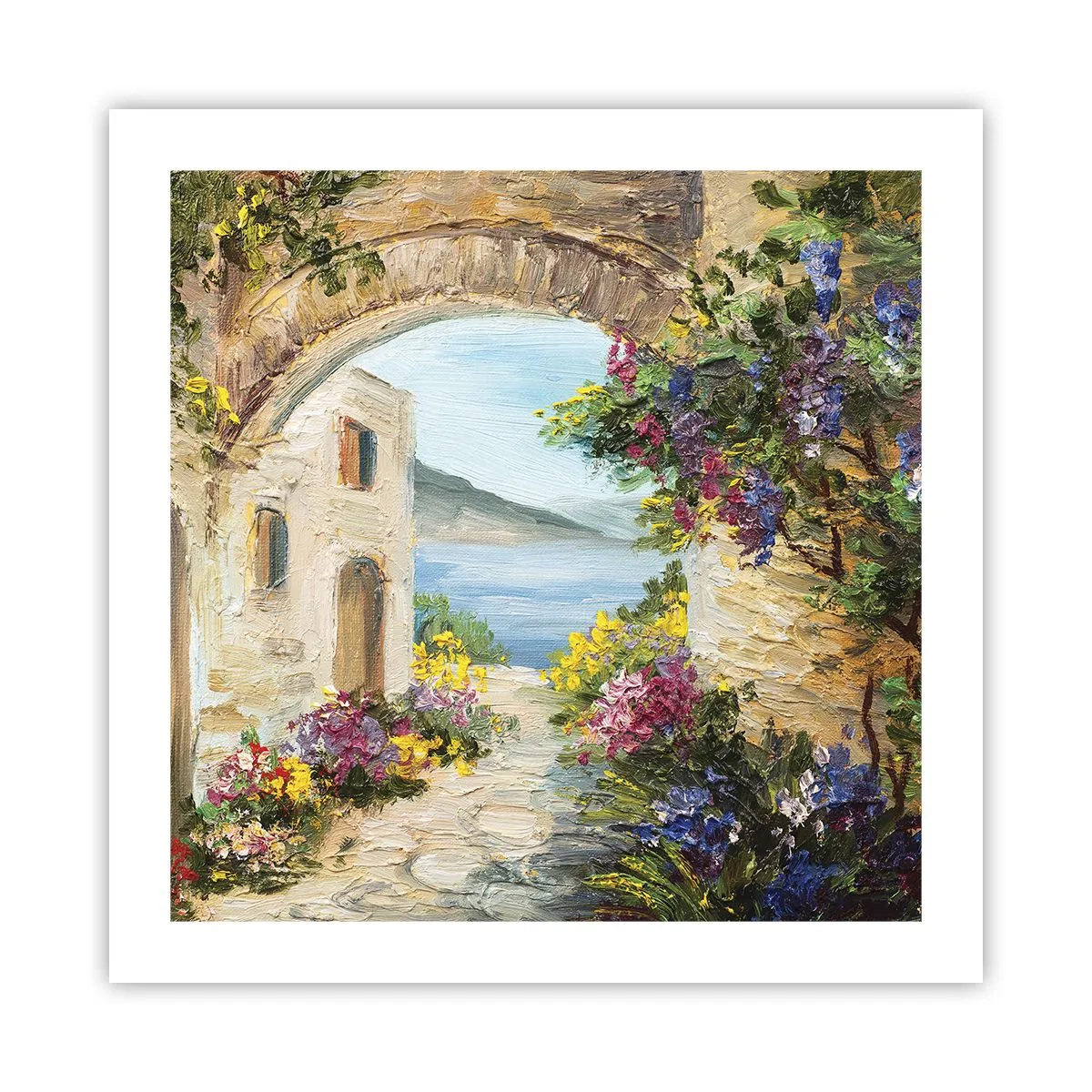 Plakat - Charmen af kystlandskabet - 50x50 cm