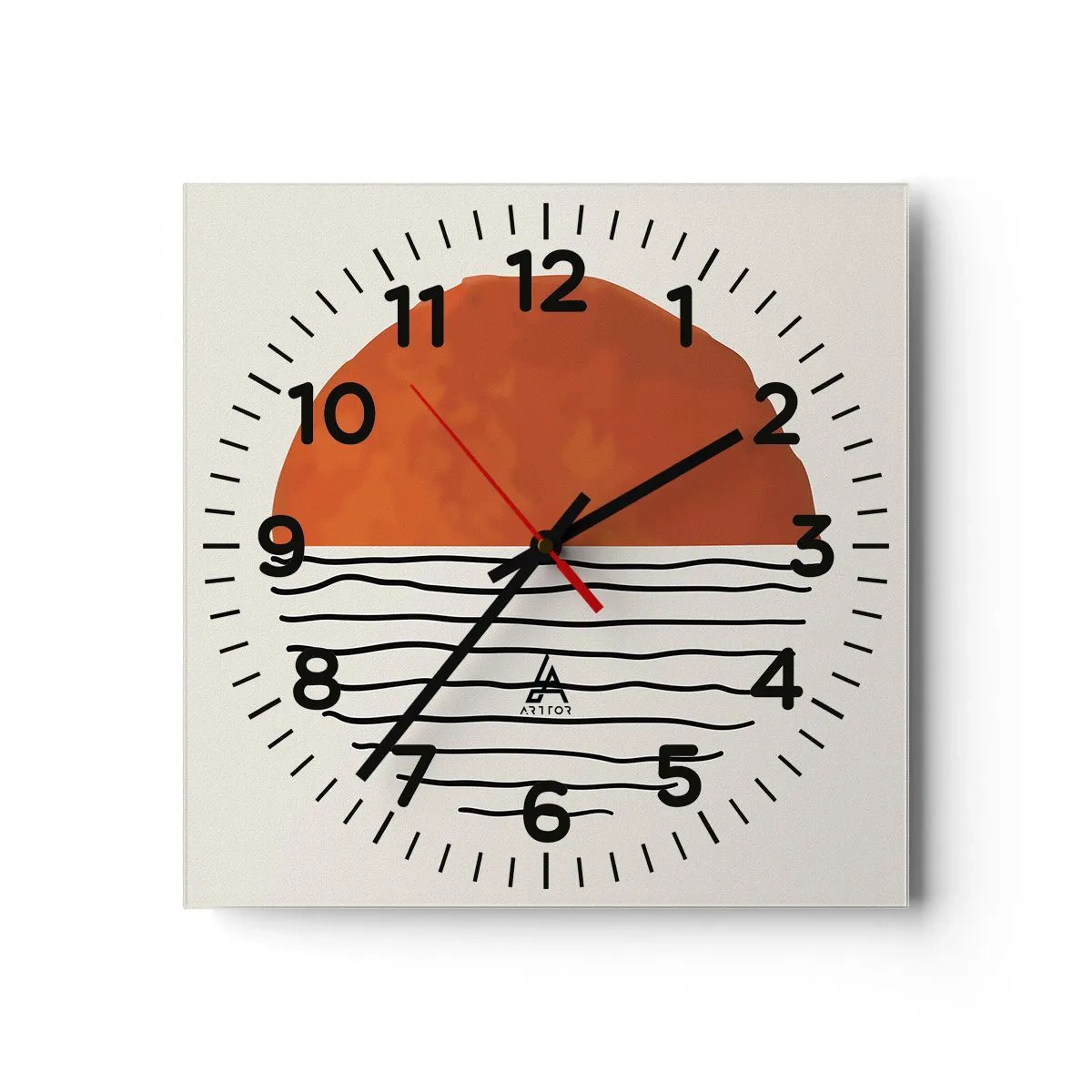 Vægur, Uret - I en japansk atmosfære - 40x40 cm